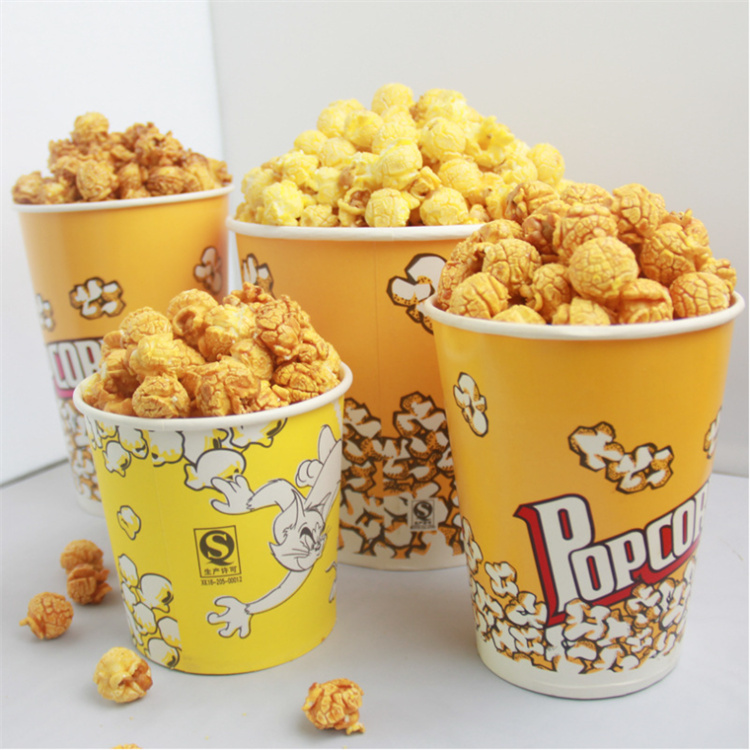 disposable paper popcorn buckets