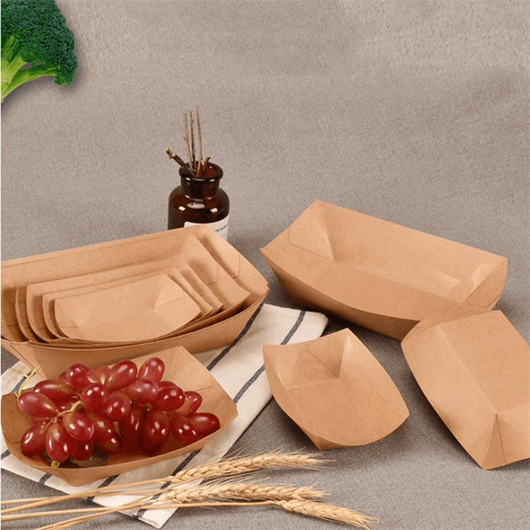 hot dog paper boat tray for snack food