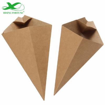 Kraft Paper French Fries Cone Holder